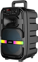 Haut-parleur Bluetooth portable ABS-8103 de 8 pouces avec éclairage RGB / TWS / Poignée – Nouveauté 2026, Vente Flash