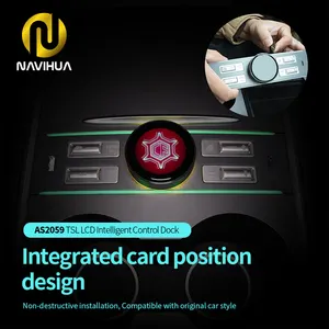 NaviHua para Tesla Modelo 3 modelo Y perilla de Control posición del asiento accesorios de coche inteligentes modificación Interior Kit actualización