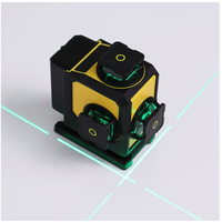 Niveau laser auto-nivelant vert à 16 lignes pour l'aménagement intérieur et extérieur avec lignes de référence au sol