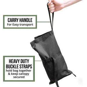 Ensemble de poids lourds pour auvent escamotable BSCI, comprenant 4 sacs de poids en ciment et 4 piquets, poids de pieds imperméables pour auvent d'ombrage - Product Image 4