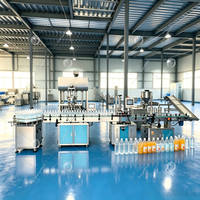 Chaîne de production ORME pour l'embouteillage automatique continu de liquides, avec remplissage, bouchage et étiquetage, pour produits laitiers, jus, assaisonnements, sauces et lotions