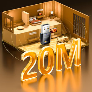 SAMZHE Adaptor <span class=keywords><strong>Bluetooth</strong></span> USB untuk PC Penerima <span class=keywords><strong>Bluetooth</strong></span> 5.3 2.4GHz Mendukung Windows 11/10/8.1/8 Desktop Laptop Jarak 13.5m - Product Image 3