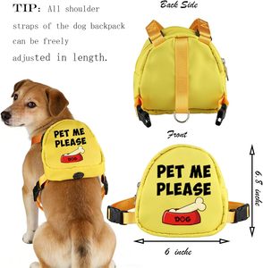 Cartoon Solid Polyester <b>Pet</b> <b>Carrier</b> <b>Backpack</b> with Traction Rope and Zipper Fashionable Outdoor Travel Schoolbag for Dogs Cats - Product Image 4