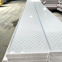 Panneau de plafond décoratif moderne en PVC, panneau imperméable, ignifuge, panneaux de plafond suspendus en plastique pour salle de bain et cuisine