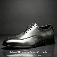 Scarpe Eleganti da Uomo in Pelle Sintetica Stile Britannico, Punta Affusolata, Allacciatura, Traspiranti e Antiscivolo per l'Estate