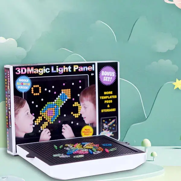 Grosir lampu gambar panel piksel manik ilustrasi warna jigsaw puzzle permainan jamur 3d puzzle