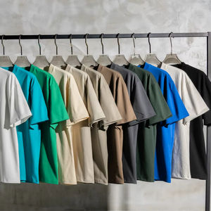 Camiseta unisex 100 algodón 425G camisetas de manga corta de gran tamaño para hombre - Product Image 1