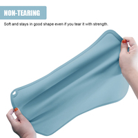 Set de table en silicone personnalisé de qualité alimentaire, pliable et adapté aux enfants, pour la maison et les restaurants