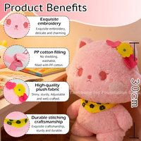 Jouets adorables pour animaux de compagnie, chat rose mignon, décoration de la maison, jouet d'accompagnement, peluche personnalisée, poupée personnalisée comme cadeau d'anniversaire