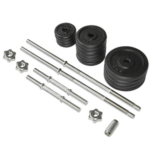 Equipo <span class=keywords><strong>de</strong></span> <span class=keywords><strong>Pesas</strong></span> para Levantamiento <span class=keywords><strong>de</strong></span> <span class=keywords><strong>Pesas</strong></span>, Gimnasio en Casa, <span class=keywords><strong>Kit</strong></span> <span class=keywords><strong>de</strong></span> Mancuernas <span class=keywords><strong>y</strong></span> Barra Ajustable con Recubrimiento Electrolítico <span class=keywords><strong>de</strong></span> 50 kg - Product Image 2