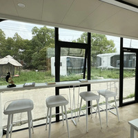 Cabine mobile en acier préfabriqué de luxe 2026, structure solaire, écologique, durable, nouvelle maison commerciale, étanche