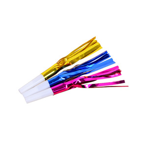 Sifflets et klaxons de fête pour enfants, jouets à franges brillantes multicolores, cornes à bulles pour fête d'anniversaire - Product Image 1