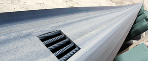 Vlamvertragende antistatische transportband ST 1400 stalen draad rubber transportband met stalen breker voor kolenmijnen - Product Image 6