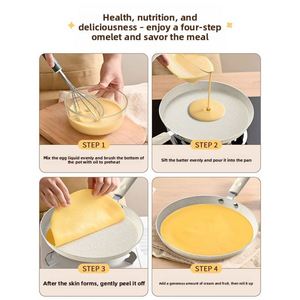 Aluminum Composite Multi-Layer Sole Lasagna Pancake Fruit Baking Frying <b>Pan</b> Muffin <b>Pan</b> Maifan Stone Non-Stick - Product Image 3