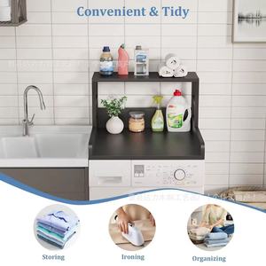 <b>Washing</b> Machine Storage Rack 2 Tier Rectangle <b>Standing</b> Type Multifunctional Bathroom Balcony Organizer - Product Image 4