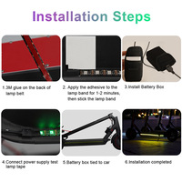 Barre lumineuse LED d'ambiance pour trottinette électrique M365Pro, 50 cm, côté gauche/droit, accessoires de vente en gros
