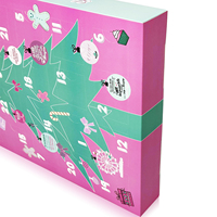 Boîte-cadeau de calendrier de l'avent de Noël, emballage vide, boîte à surprises mystère à faire soi-même avec plateau