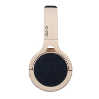 Casque audio sans fil à énergie solaire avec suppression du bruit, casque studio solaire supra-auriculaire