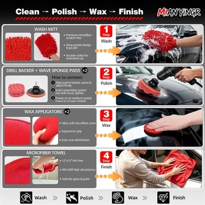 LQ260910 32Pcs <b>Car</b> Detailing Kit with Drill <b>Brush</b>, Interior Cleaning Set | Complete , Detail es, Tire Cleaner Tools - Product Image 5