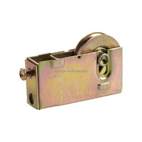 Roulette de porte-fenêtre coulissante moderne en acier de 1-1/2 pouce avec roulement à billes, faible bruit, revêtement en zinc, modèle Cowell D1541 (sortie d'usine)