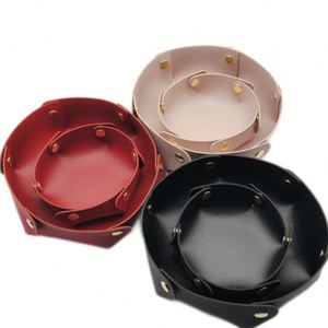 ถาดใส่ลูกเต๋าหนัง PU แบบพับได้ คุณภาพดี สำหรับของขวัญ - Product Image 5