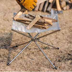 Braciere da Tavolo Portatile in Acciaio Inox Resistente, Senza Fumo, per Carbonella e <span class=keywords><strong>Legna</strong></span>, Ideale per Giardino - Product Image 3