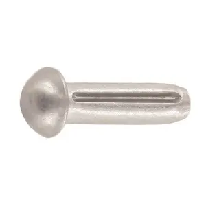 DIN1476 ISO8746 de acero galvanizado cabeza redonda Pin ranurado