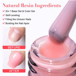 عينات مجانية من طلاء الأظافر الجل اللون الأساسي 92 لون طلاء الأظافر الجل بالأشعة فوق البنفسجية طلاء أساس المطاط الجل - Product Image 2