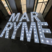 Lettres lumineuses LED personnalisées de 2, 3 et 4 pieds pour mariage, lettres empilables