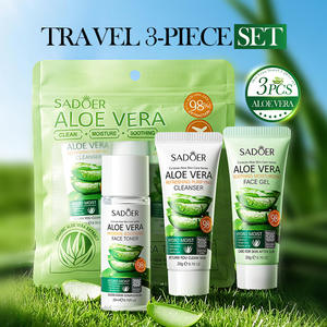 Coffret de Soins Visage SADOER Végan Apaisant, Rafraîchissant et Purifiant à l'Aloe Vera – Format Voyage - Product Image 3