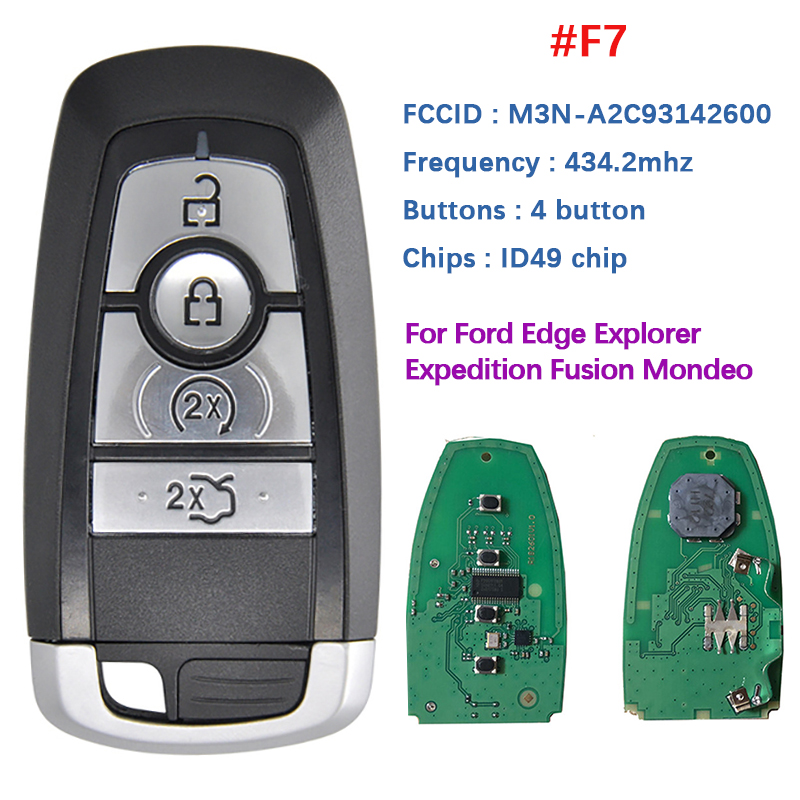 CN018109 315/434/868/902 Remote Key For Ford Edge Explorer Expedition Fusion Mondeo F150 Replacement Smart Keyless Promixity