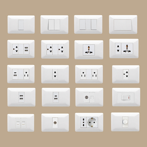 โรงงานผลิตสวิตช์และเต้ารับไฟฟ้าแบบติดผนังมาตรฐานอเมริกันยุคใหม่ - Product Image 1