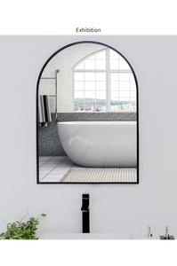 <span class=keywords><strong>Espejo</strong></span> de pared de metal con <span class=keywords><strong>Ventana</strong></span> arqueada decorativa para baño, venta al por mayor, Salón miroir - Product Image 6