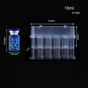 กล่องบรรจุภัณฑ์ขวดวัคซีนขนาด 3 มล. 5 มล. 7 มล. 10 มล. 10 ซีซี 20 มล. กล่องพลาสติกสำหรับใส่ขวดวัคซีน กล่องใส่ขวดสำหรับเปปไทด์ ขายส่ง - Product Image 3