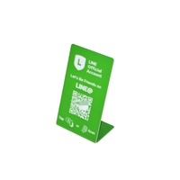Support tactile Google Review avec écran tactile, support personnalisé pour code QR, panneau de signalisation avec code QR, puce NFC, carte d'accès sans contact