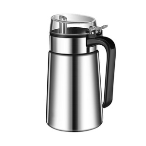 304 Stainless Steel Oil Can Flip Top Large Capacity Kitchen Non Drip Oil Dispenser For Cooking - Product Image 3