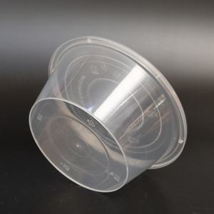 Promoção Quente Baldes de Plástico Transparentes de Grande Capacidade 33.81oz 1000ml com Tampas - Product Image 1