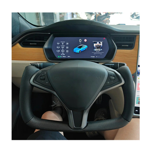 Volant de direction en fibre de carbone personnalisable pour <span class=keywords><strong>Tesla</strong></span> Model S Volant de direction 2014 2015 2016 2017 2018 2019 - Product Image 5