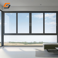 Ventanas Corredizas de Malla con Mosquitera para Balcón, de Aleación de Aluminio, Doble Vidrio, Directo de Fábrica en China
