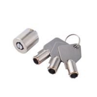 Cylindre de serrure antivol durable en acier inoxydable et alliage de zinc avec clés métalliques pour meubles et armoires