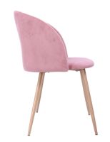 Chaise de tulipe de meubles de maison de jambes d'or rose de l'ue BRITANNIQUE de chaise de velours dinant le velours en gros dinant des chaises pour la salle à manger/salon