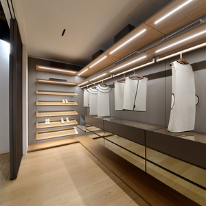 Factory Direct <strong>Custom</strong> Luxury Intelligent LED Lights <strong>Closet</strong> Modern Adjustable Wooden <strong>Closet</strong> For Bedroom Home - Product Image 1