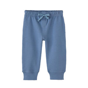Pantalon de survêtement en coton pour bébé, collection Printemps-Automne, coupe décontractée, extensible, <span class=keywords><strong>avec</strong></span> lacets, couleur unie - Product Image 4