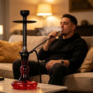Manufacturers Wholesale New Arrivals Modern Large Stainless Steel Hookah Set Shisha with <b>Silicone</b> <b>Tube</b> Hose Eco-Friendly - Product Image 6