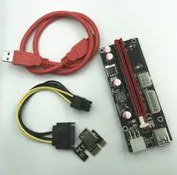 PCI-E אקספרס Riser 6pin 1x כדי 16x VER009S כרטיס מאריך USB 3.0 PCIE כוח GPU כבל מתאם 009S