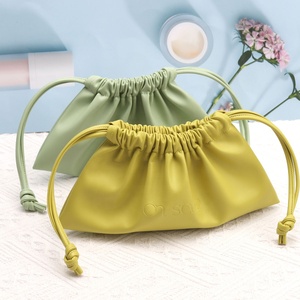 Custom Emboss Printing Waterproof Pu Leather Makeup <b>Drawstring</b> Bag Gift Travel Packaging Dust Cosmetic <b>Pouch</b> - Product Image 2