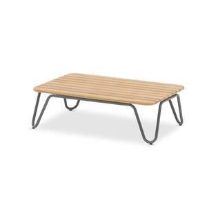 MESA RIVA, 75X48 CM, METAL Y MADERA DE TECO - Product Image 1