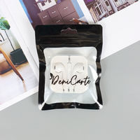 Sacs à fermeture éclair laminés imprimés sur mesure avec logos, mini pochettes à fermeture éclair pour boucles d'oreilles, sac à fermeture éclair à trois côtés