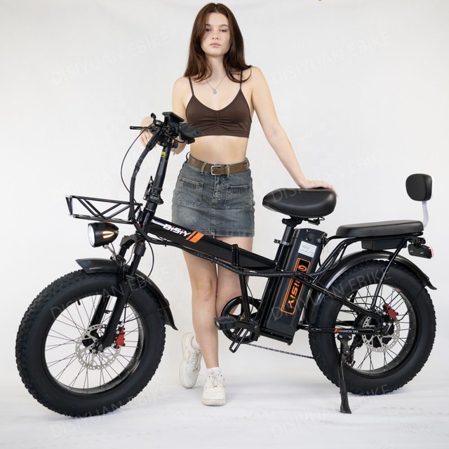 Electric Mountain Bike Factory Outlet F1 48V Big Capacity Battery 20'' Inch Fat Tire 500W Gear Motor Electric Bicycle
