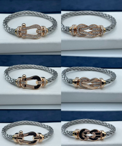 Fred Hochwertiges Farbiges Diamant-Figurenachtelch-Verschluss Armband Vintage Luxus Armband Unisex Schmuck Großhandel - Product Image 5